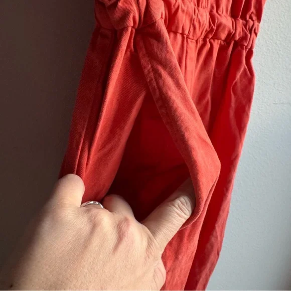 Rare Ulla Johnson Viola Jumpsuit in color Chili Fall Autumn Cotton Linen Tencel - Picture 7 of 10